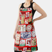 Tablier Carrés de l'illustration de Noël (Insitu)