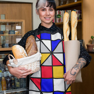 Tablier Carrés diagonaux colorés