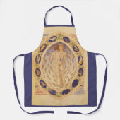 Tablier Carte antique du Zodiaque céleste, Astrologie vint (Recto)