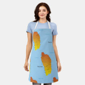 Tablier Carte De La Dominique (Porté)