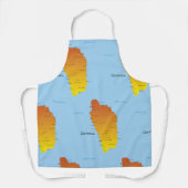 Tablier Carte De La Dominique (Recto)