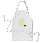 Tablier Carte de l'Allemagne avec les États et les capital (Devant)