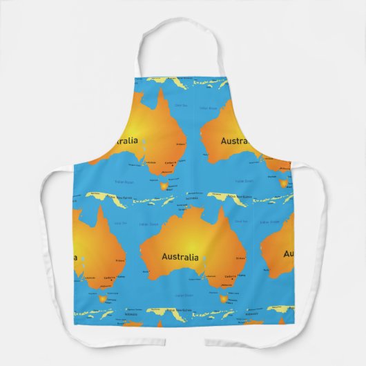 Tablier Carte De L'Australie (Recto)