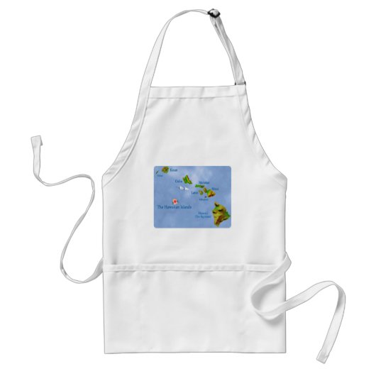 Tablier Carte des îles Hawaii (Devant)