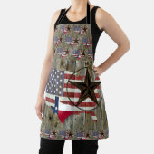 Tablier Carte du drapeau de l'État d'étoile seule du Texas (Insitu)