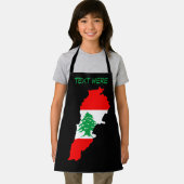 Tablier Carte du Liban avec drapeau (Insitu)