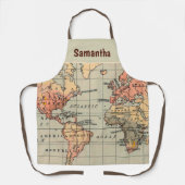 Tablier Carte du monde  (Recto)