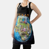 Tablier Carte du monde du Texas (Insitu)