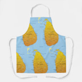 Tablier Carte du Sri Lanka (Recto)