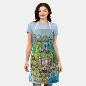 Tablier Carte du Texas USA Apron (Porté)