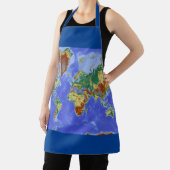 Tablier Carte mondiale géographique internationale (Insitu)