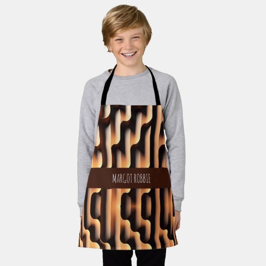 Tablier Carte paramétrique 3D Motif moderne (Porté)