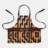 Tablier Carte paramétrique 3D Motif moderne (Recto)