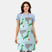 Tablier Carte sismique du séisme au Japon (Porté)