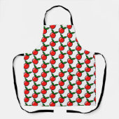 Tablier Carton de cuisine amusant Fruit rouge cerise de po (Recto)