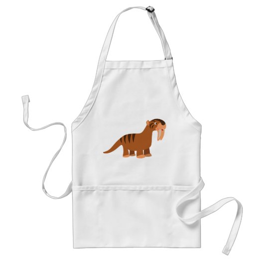Tablier Carton souriant mignon Thylacosmilus Apron (Devant)