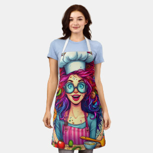 Tablier Cartoon coloré Chef Cuisine Cuisine