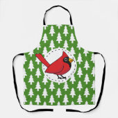 Tablier Cartoon Red Cardinal (Recto)