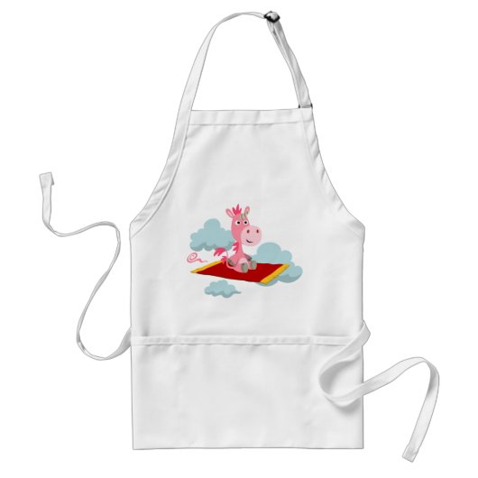 Tablier Cartoon Unicorn's Magic Carpet Ride Apron (Devant)