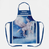 Tablier Cascade de Cheval Unicorne Volant Personnalisée (Recto)