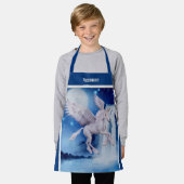 Tablier Cascade de Cheval Unicorne Volant Personnalisée (Porté)