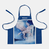 Tablier Cascade de Cheval Unicorne Volant Personnalisée (Recto)