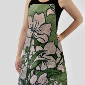Tablier Cascade de fleurs roses 