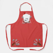 Tablier Casquette Chefs et outils barbecue Grille (Recto)