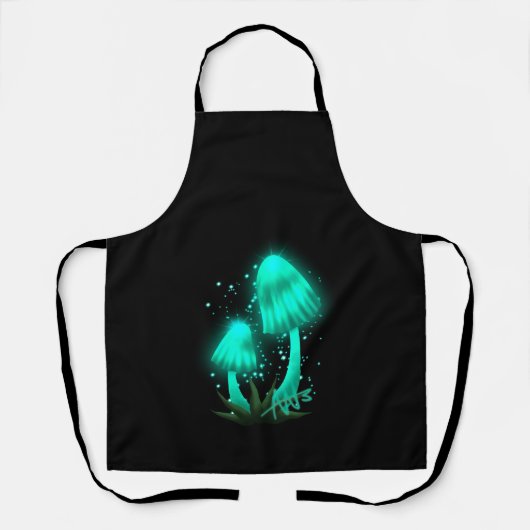 Tablier Casquette de Pixie psychédélique clignotant Cyan c (Recto)