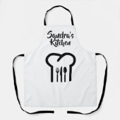 Tablier Casquette et coutellerie du chef personnalisé (Recto)