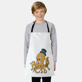 Tablier Casquette Octopus Gentleman (Porté)