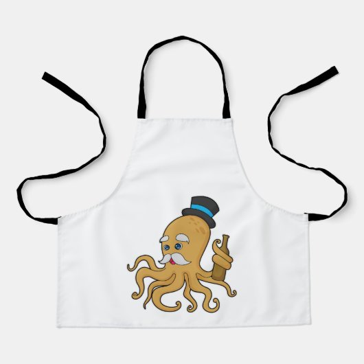 Tablier Casquette Octopus Gentleman (Recto)