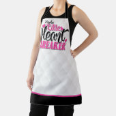 Tablier Casse-cœur rose personnalisé NOM (Insitu)