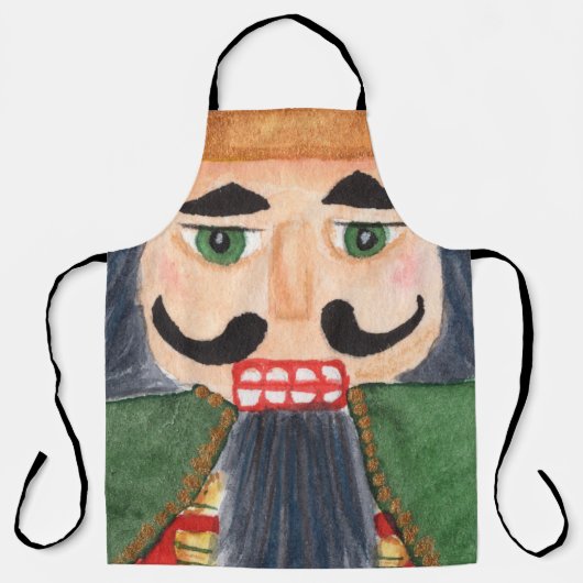 Tablier Casse-noix de soldat allemand traditionnel art pop (Recto)