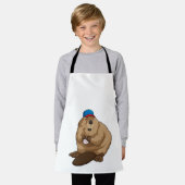 Tablier Castor au baseball avec baseball (Porté)