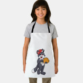 Tablier Cat à base-ball avec ballon de baseball (Insitu)