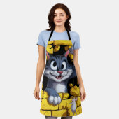 Tablier Cat and mouse. (Porté)