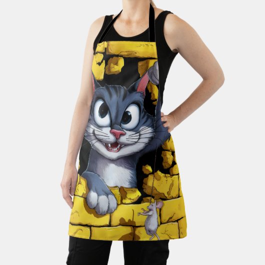 Tablier Cat and mouse. (Insitu)