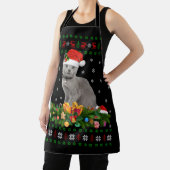 Tablier Cat Animal Lover Santa Hat Ugly Russian Blue Cat (Insitu)
