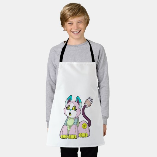 Tablier Cat as robot (Porté)