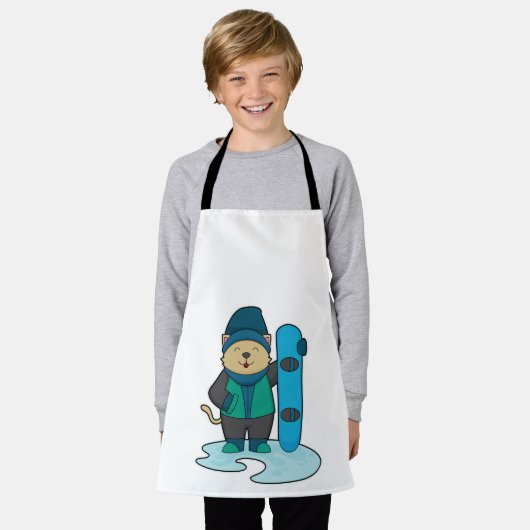 Tablier Cat as Snowboarder (Porté)