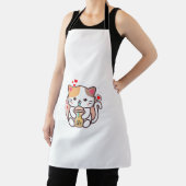Tablier Cat Boba Tea Bubble Tea Kawaii Anime Japanese Neko (Insitu)