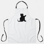 Tablier Cat dit bonjour (Recto)