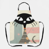 Tablier Cat du milieu du siècle moderne (Recto)