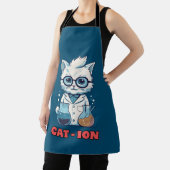 Tablier CAT - ION Chimie chat, laboratoire, cadeau présent (Insitu)