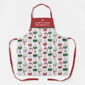 Tablier Cat Lovers Cute Funny Festive Christmas Cat (Recto)