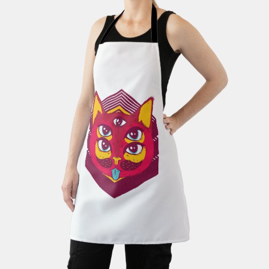 Tablier Cat Psychedelic (Insitu)