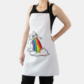 Tablier cat rainbow vomit (Insitu)