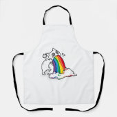 Tablier cat rainbow vomit (Recto)