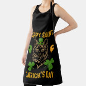 Tablier Cat St. Patrick's Day pour l'Amoureux des chats (Insitu)